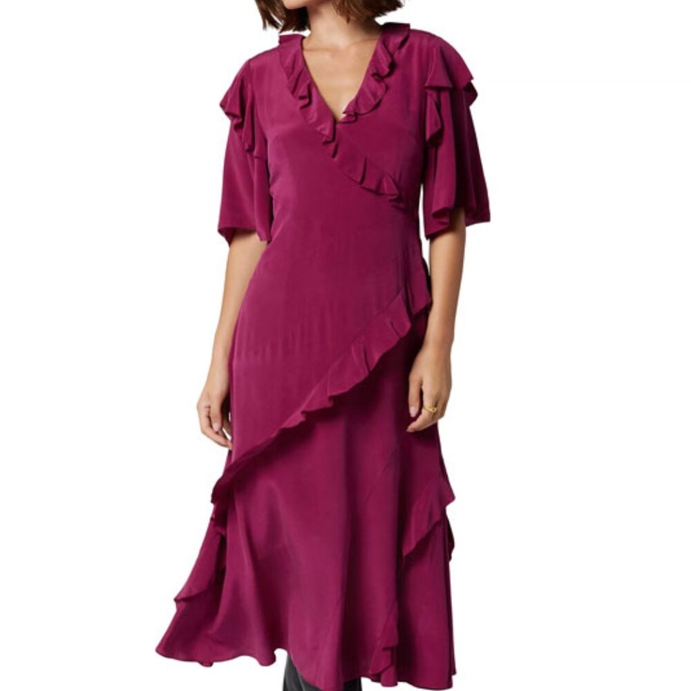 Joie Ambroise Silk Midi-Dress - Picture 1 of 5
